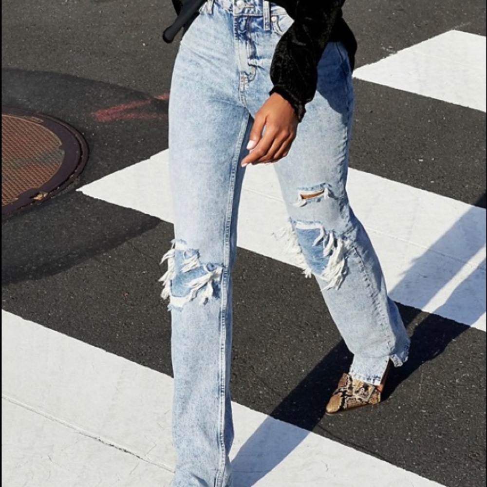 FREE PEOPLE “MY OWN LANE” Jeans sz 25